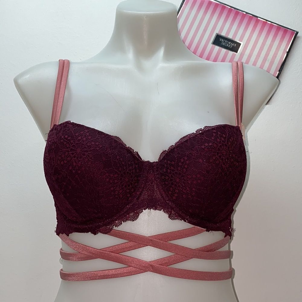 🔥VICTORIA SECRET Pink limited edition push-UP 32DD New